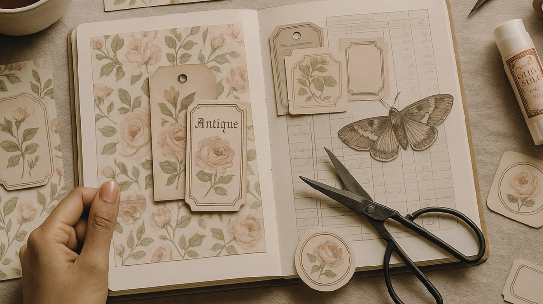 junk journaling with digital printables 